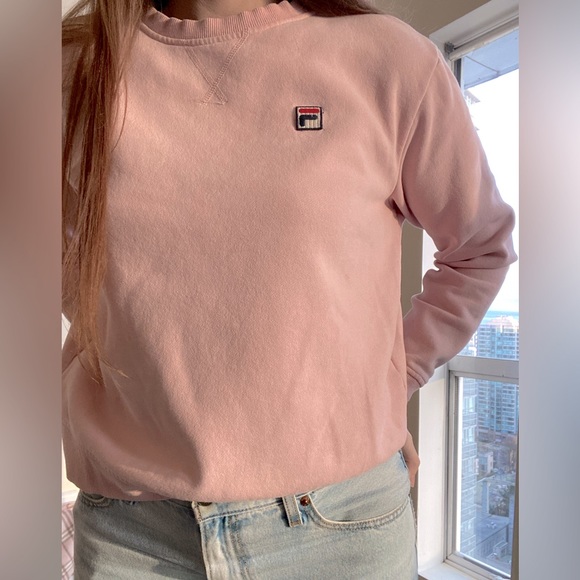 FILA Baby Pink Crew Neck (Size L) - Picture 5 of 6